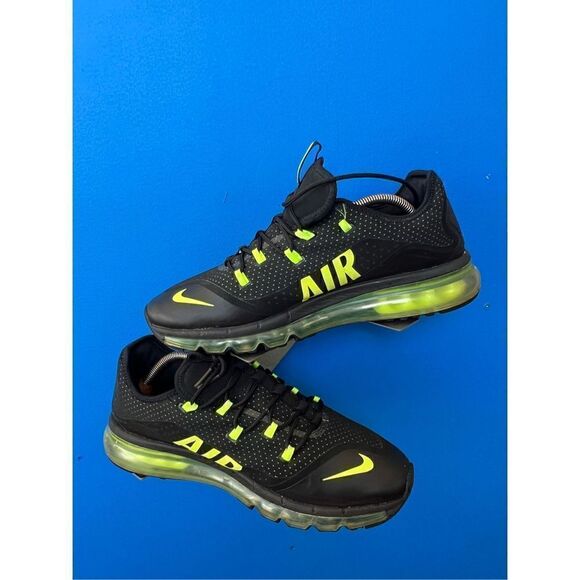 Nike Air Max More Black/Volt Shoes Men's Size US 11 AR1944-001 - Picture 2 of 6